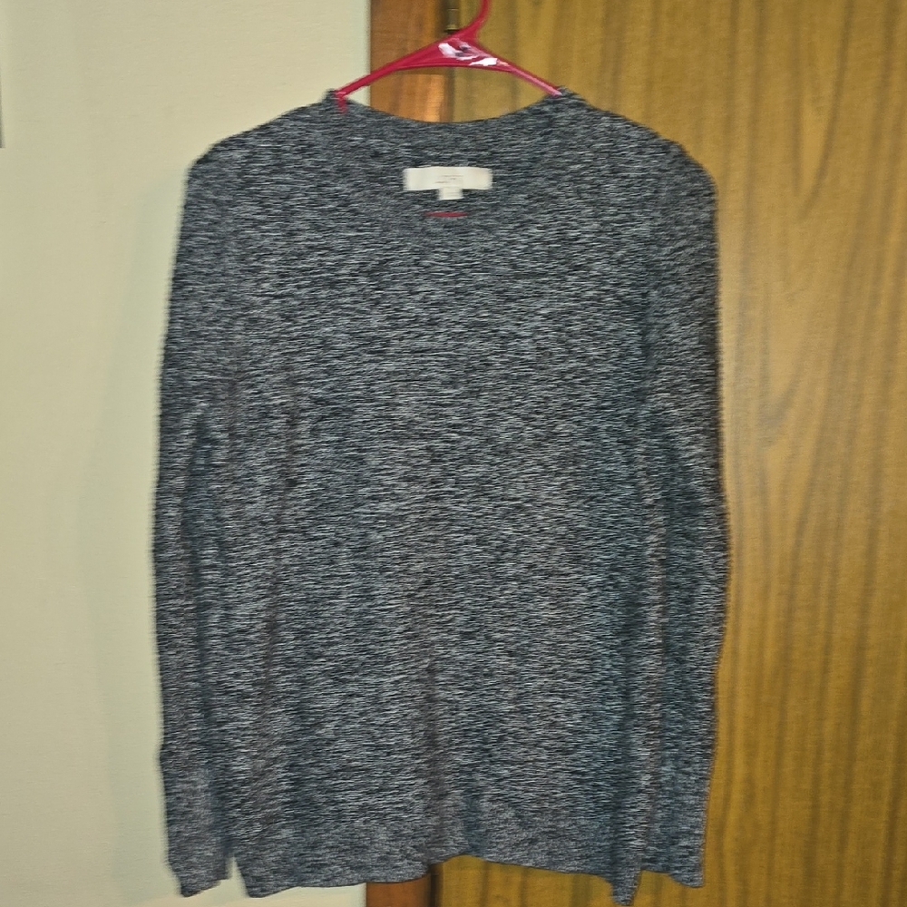 LOFT Black and White Knit Sweater